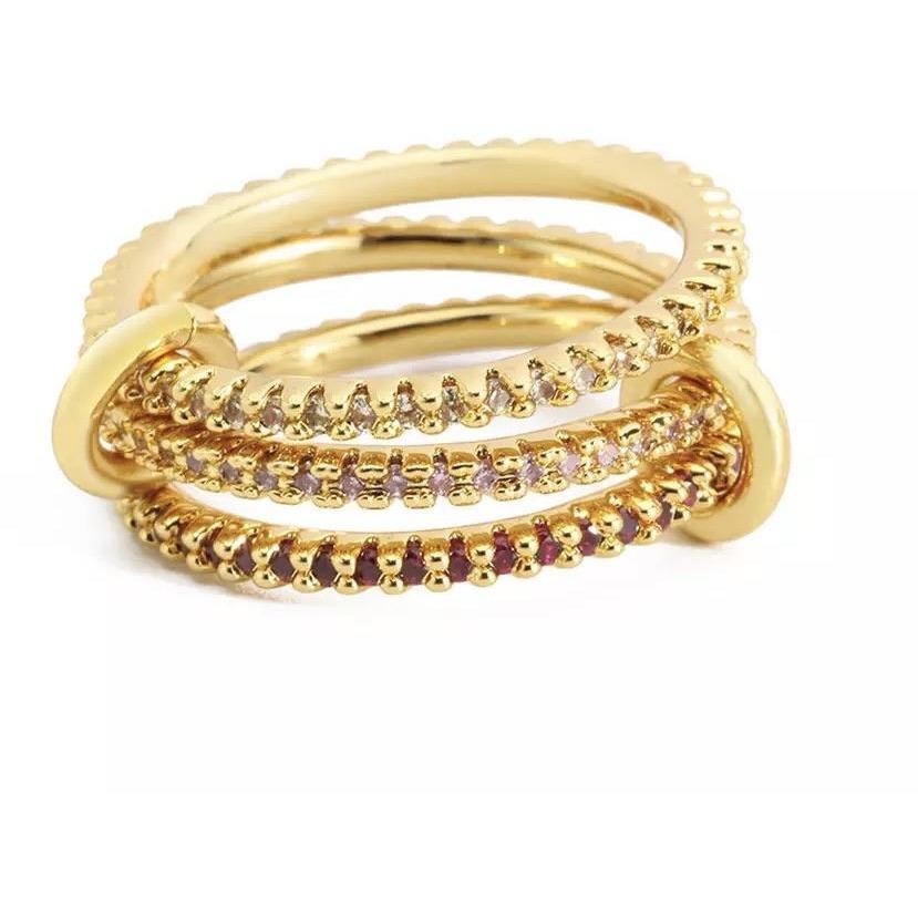 Pave Ring Set - HOUSE OF SHE
