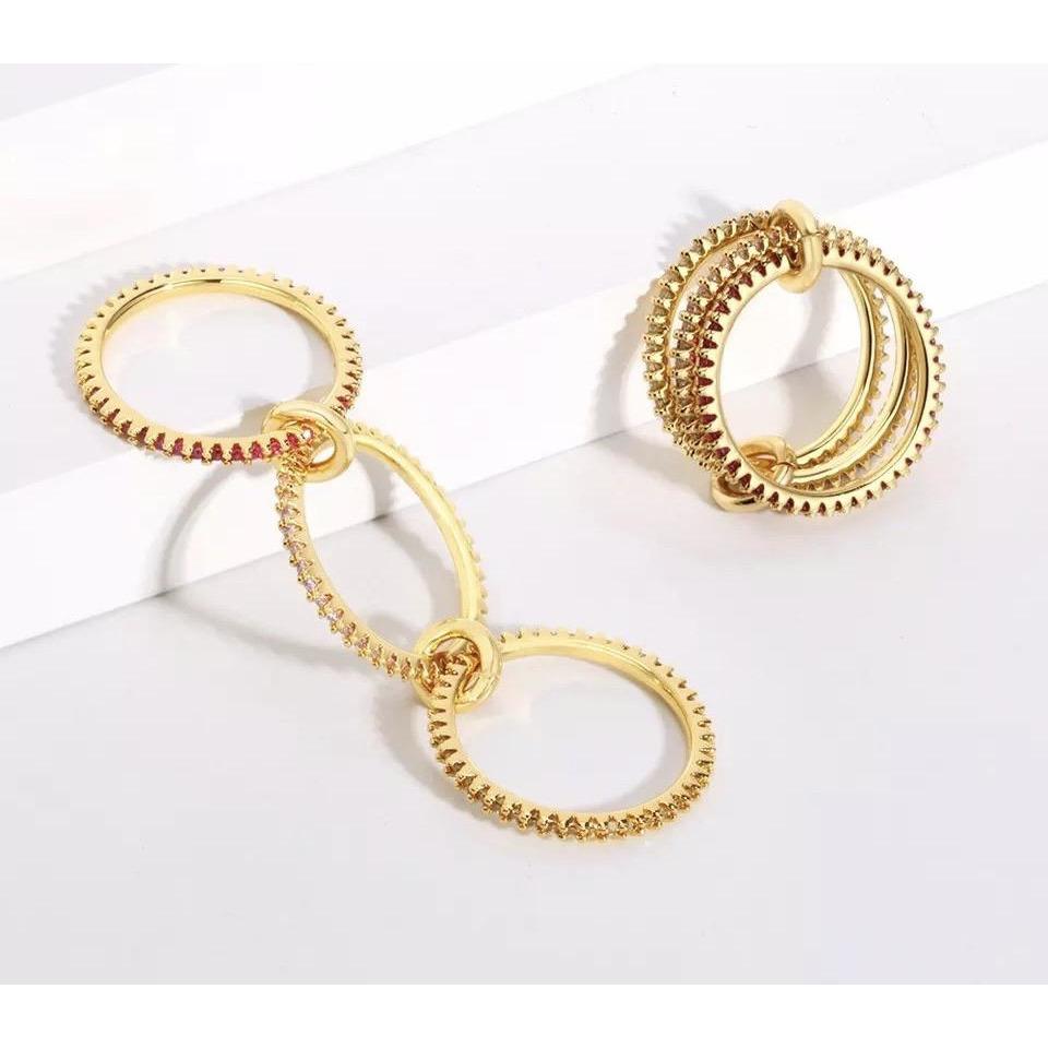 Pave Ring Set - HOUSE OF SHE