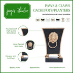 Paws & Claws Fluted Square Cachepot Planter - HOUSE OF SHE