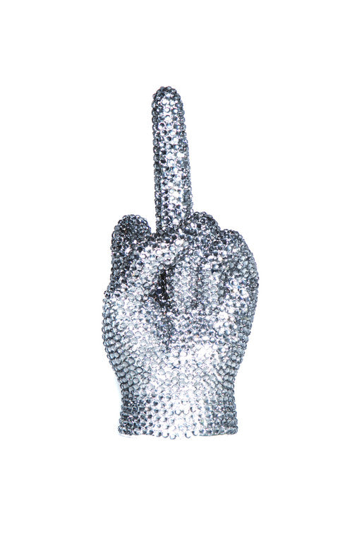 F U Rhinestone Middle Finger Tabletop Decor  HOUSE OF SHE