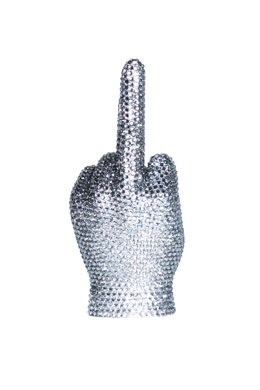 F U Rhinestone Middle Finger Tabletop Decor  HOUSE OF SHE