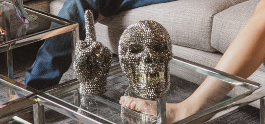 F U Rhinestone Middle Finger Tabletop Decor  HOUSE OF SHE