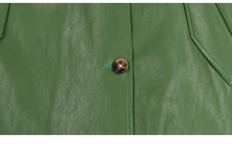 LAX Leather Trench Coat - HOUSE OF SHE