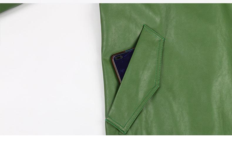 LAX Leather Trench Coat - HOUSE OF SHE