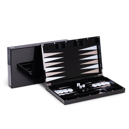 Constance Acrylic Black Backgammon Set