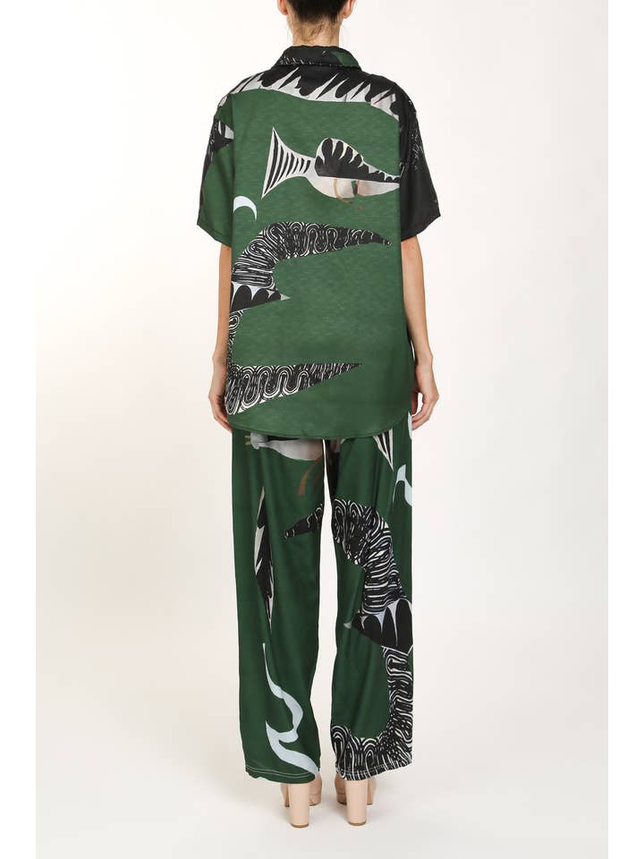 Ghana Printed Shirt and Pants Set - HOUSE OF SHE