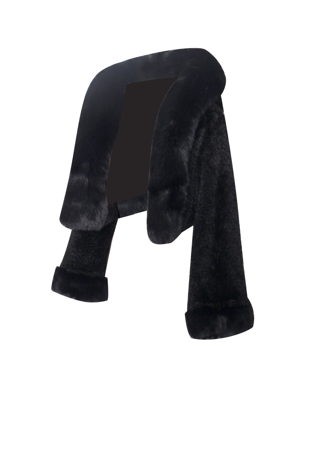 Kendall Black Faux Fur Coat