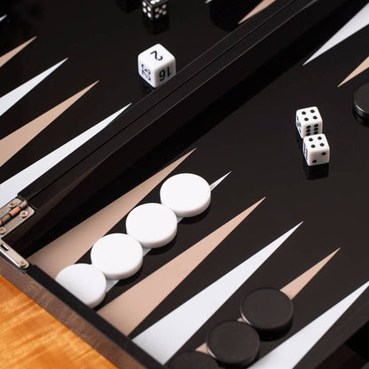 Constance Acrylic Black Backgammon Set