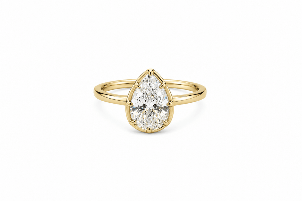Pear Cut Bezel Ring - HOUSE OF SHE
