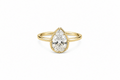 Pear Cut Bezel Ring - HOUSE OF SHE