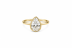 Pear Cut Bezel Ring - HOUSE OF SHE