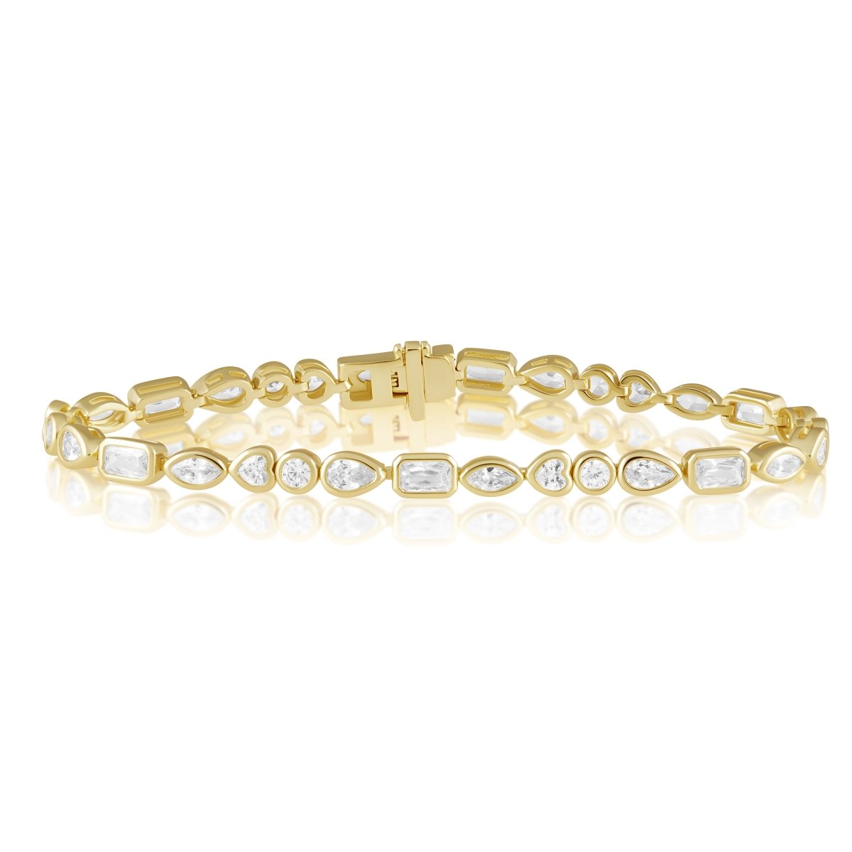 Perrine Bezel Tennis Bracelet - HOUSE OF SHE