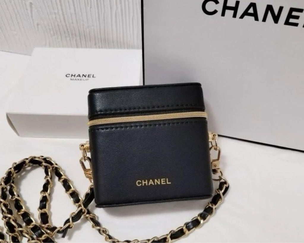CHANEL CC Novelty Case & Pouch Black Chain Bag  HOUSE OF SHE