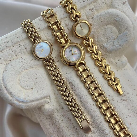 Fendi Round Mother of Pearl Gold Watch - Authentic w/ COA  HOUSE OF SHE