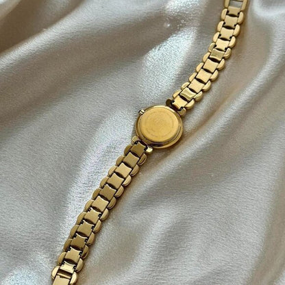 Fendi Round Mother of Pearl Gold Watch - Authentic w/ COA
