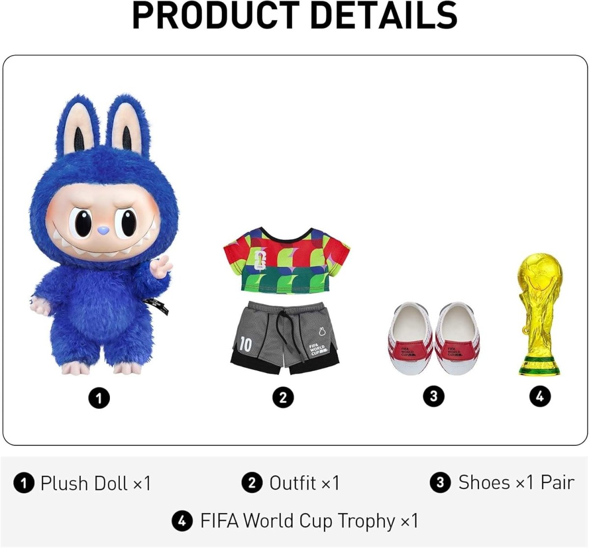POP MART the Monsters × FIFA Series - Catch the Win Vinyl Plush Doll, Big Labubu with FIFA World Cup 2026 Clothes, Gift for Sports Fans, Teenagers, Adults, 14.96 Inches Height - HOUSE OF SHE