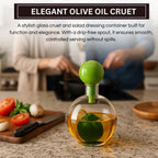 Premium Italian Design Oil Dispenser – 10oz Borosilicate Glass Carafe - HOUSE OF SHE