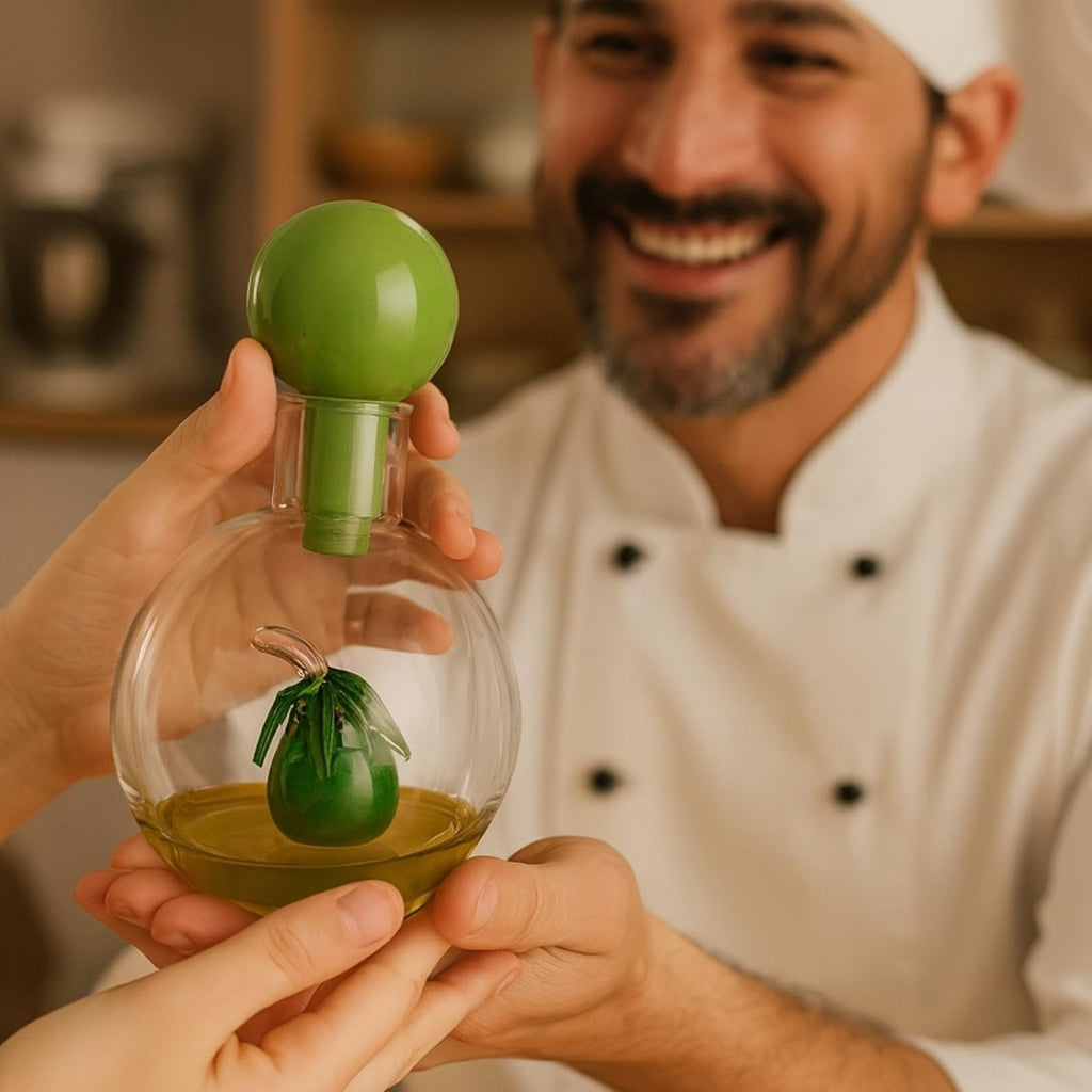 Premium Italian Design Oil Dispenser – 10oz Borosilicate Glass Carafe - HOUSE OF SHE