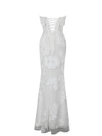 Raphaela White Floral Strapless Mermaid Wedding Dress - HOUSE OF SHE