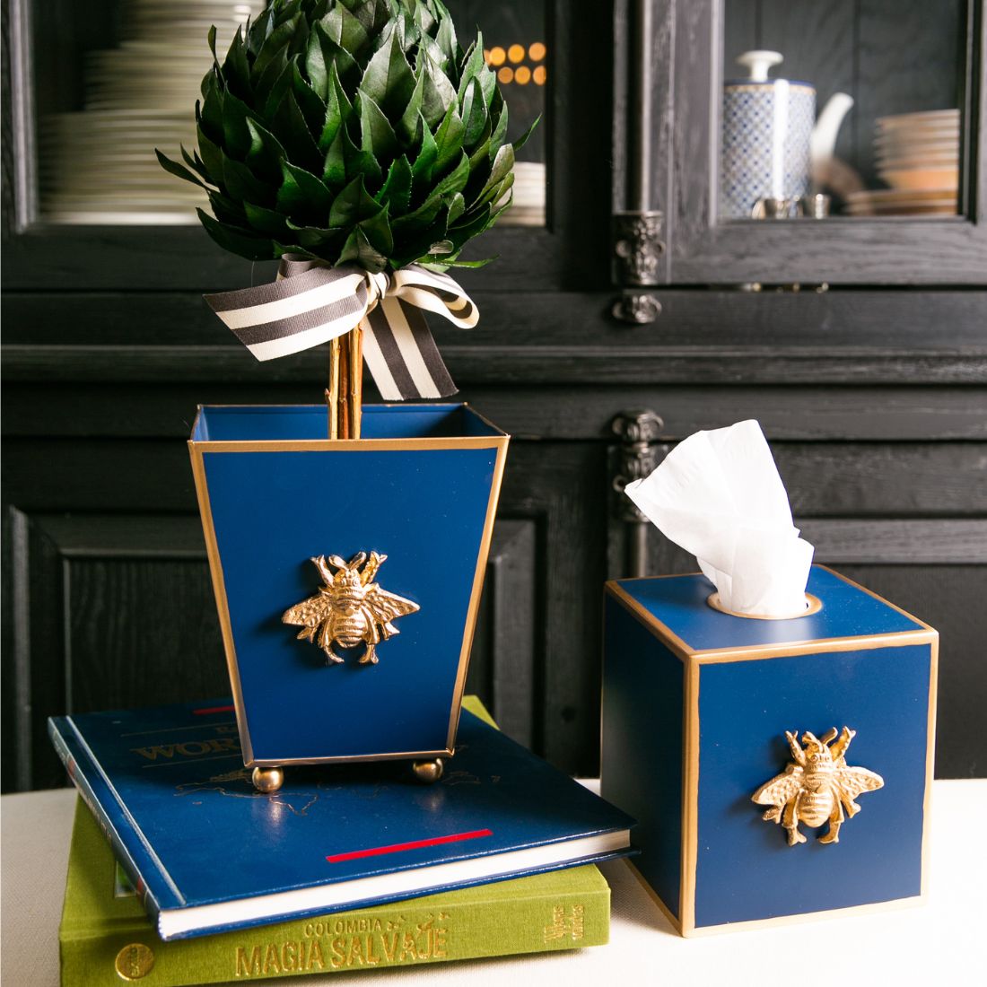 Regency Bee Square Cachepot Planter - HOUSE OF SHE
