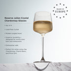 Reserve Julien Crystal Chardonnay Glasses Set of 4 - HOUSE OF SHE