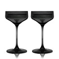 Reserve Nouveau Crystal Coupe Glasses in Smoke Set of 2 - HOUSE OF SHE