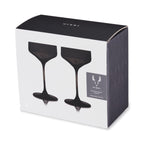 Reserve Nouveau Crystal Coupe Glasses in Smoke Set of 2 - HOUSE OF SHE