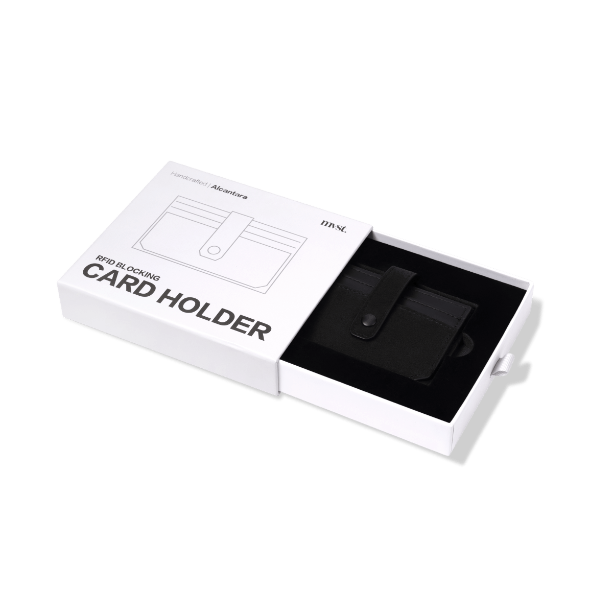 RFID - Blocking Alcantara Slim Wallet - HOUSE OF SHE