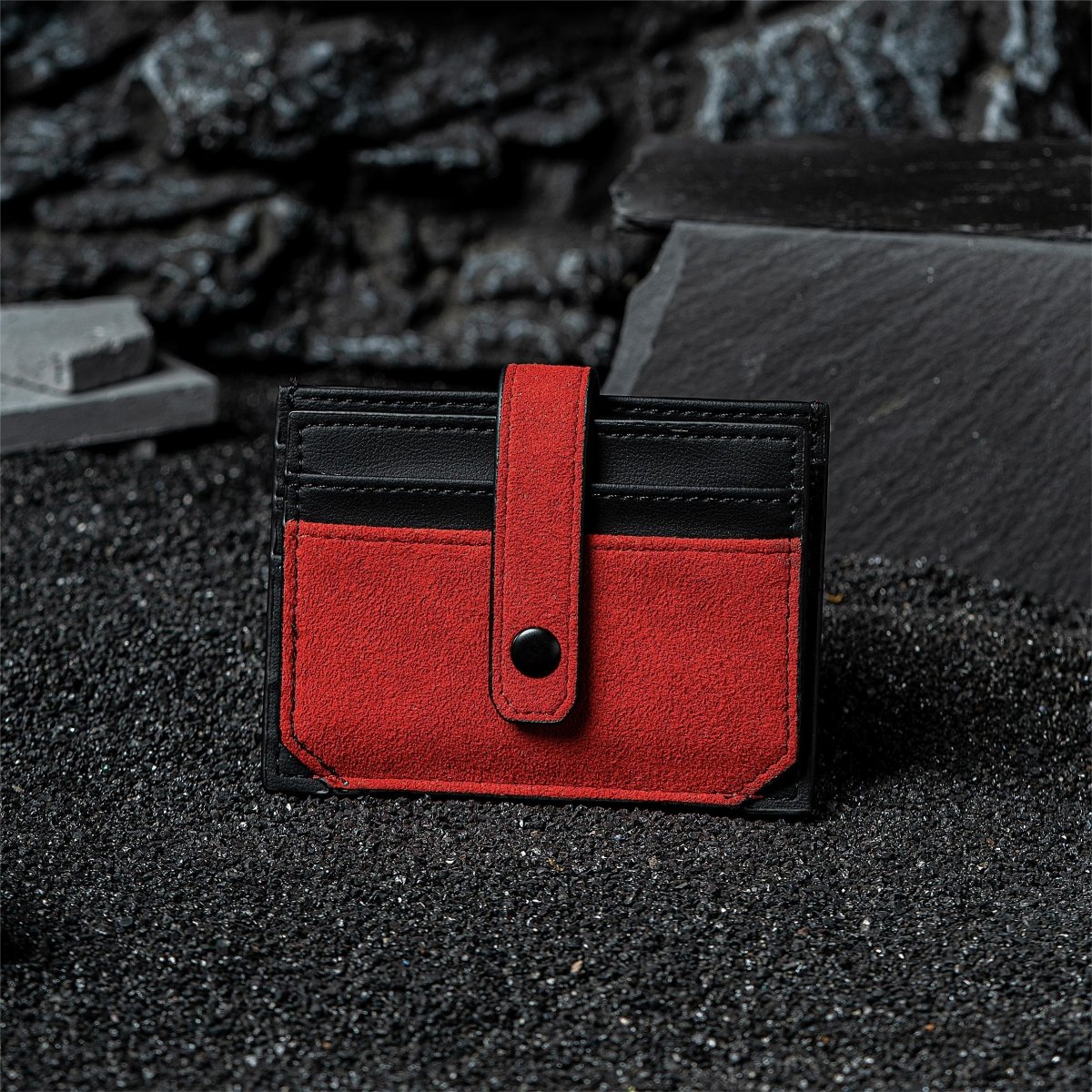 RFID - Blocking Alcantara Slim Wallet - HOUSE OF SHE