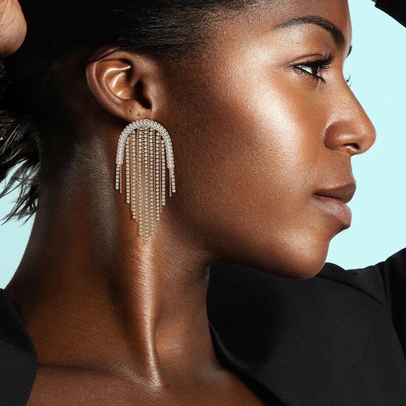 Rochelle CZ Drop Earring - HOUSE OF SHE