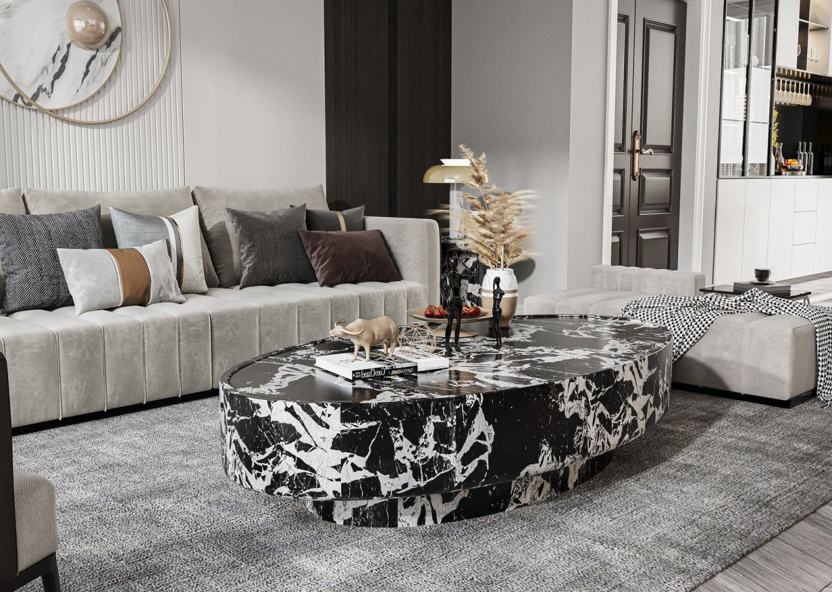 Romolo Oval Coffee Table - HOUSE OF SHE