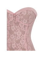 Rosalyn Pink Lace Sweetheart Maxi Mermaid Dress - HOUSE OF SHE