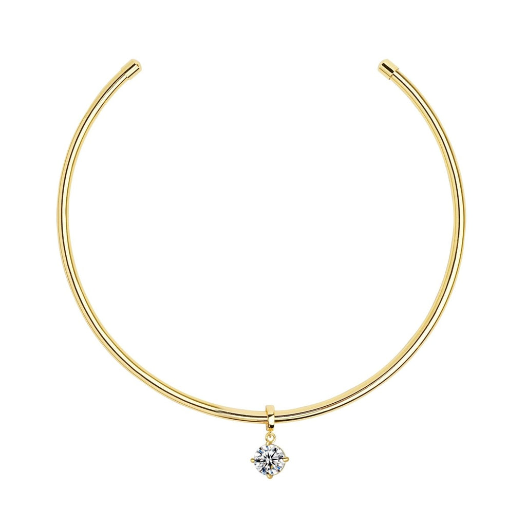 Round Cut Necklace Cuff - HOUSE OF SHE