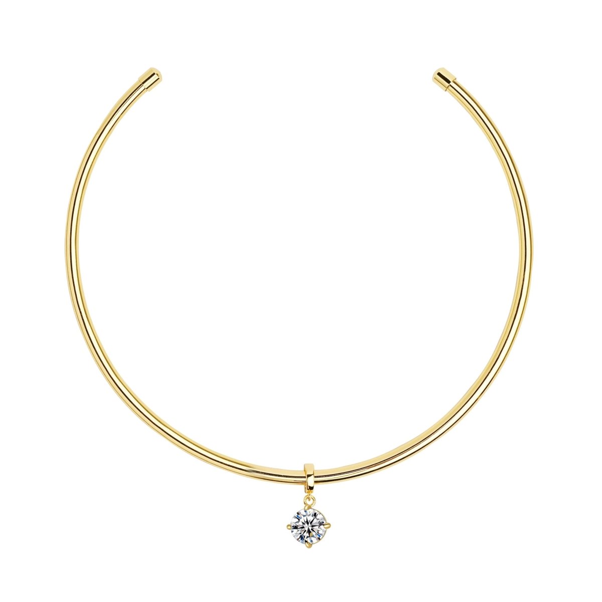 Round Cut Necklace Cuff - HOUSE OF SHE