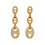 Roxanne Pave Drop Earring - HOUSE OF SHE