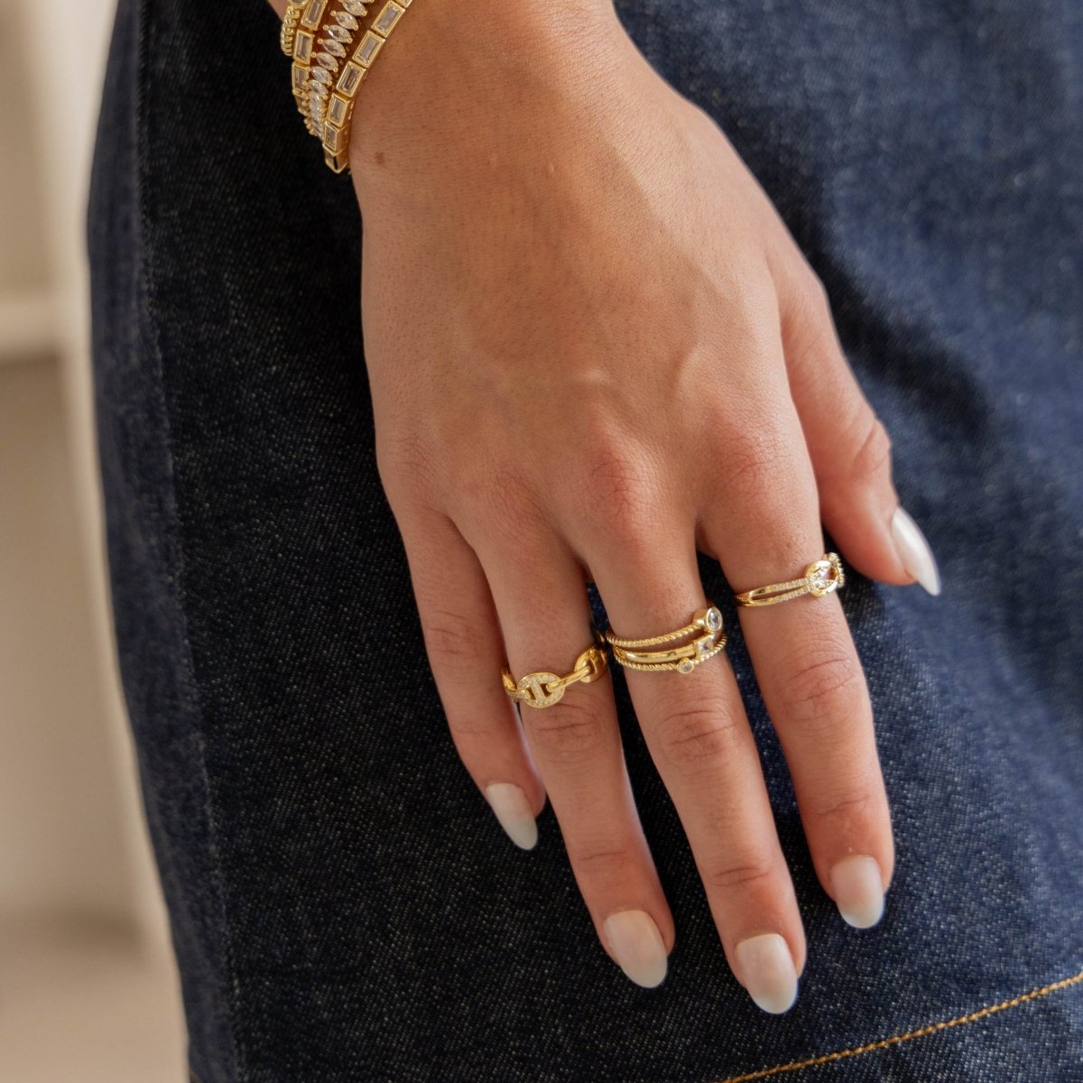 Rylynn Cz Knot Ring - HOUSE OF SHE