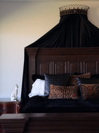 Sable Tiger Print Fringe Throw Pillow - HOUSE OF SHE