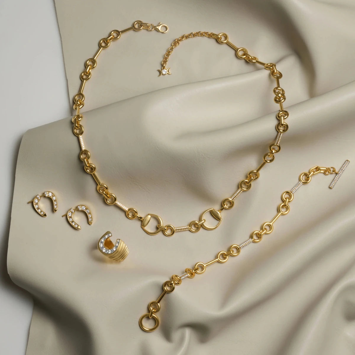 Sapphire Horsebit Collar - HOUSE OF SHE