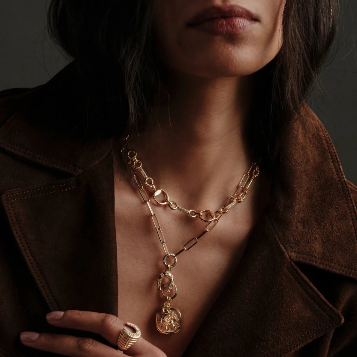 Sapphire Horsebit Collar - HOUSE OF SHE