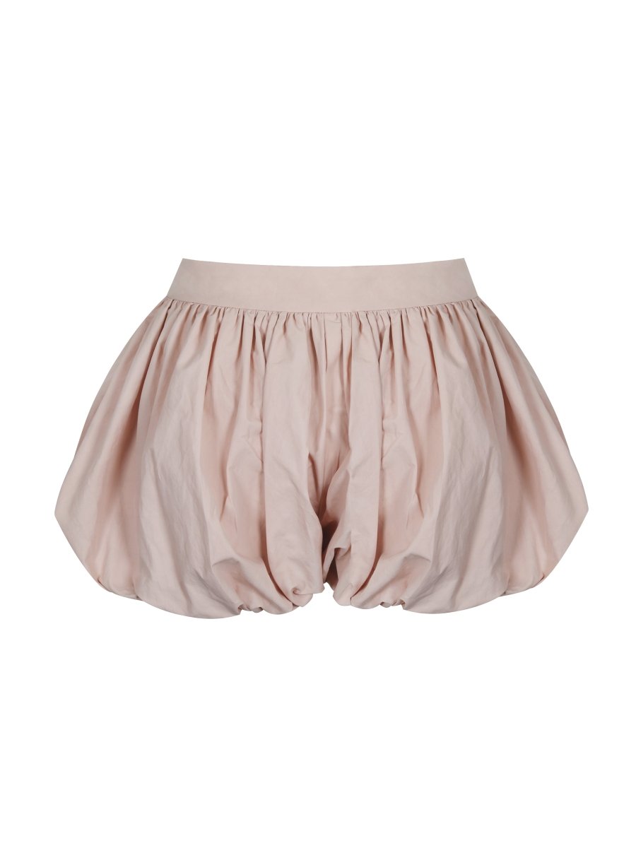 Savina Tulip Pink Taffeta Bubble Shorts - HOUSE OF SHE