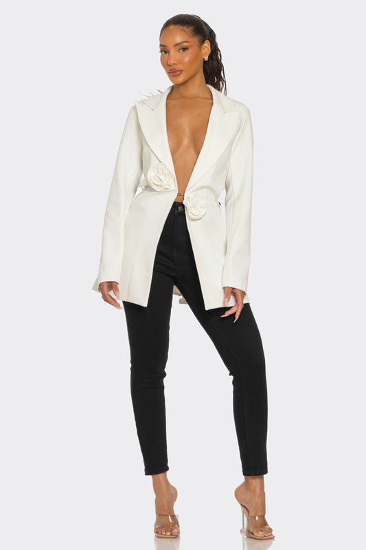 Sculpted Elegance Blazer - HOUSE OF SHE