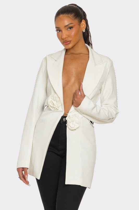 Sculpted Elegance Blazer - HOUSE OF SHE
