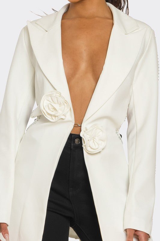 Sculpted Elegance Blazer - HOUSE OF SHE
