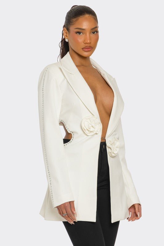 Sculpted Elegance Blazer - HOUSE OF SHE