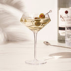 Seneca Diamond Crystal Martini Glasses Set of 2 - HOUSE OF SHE
