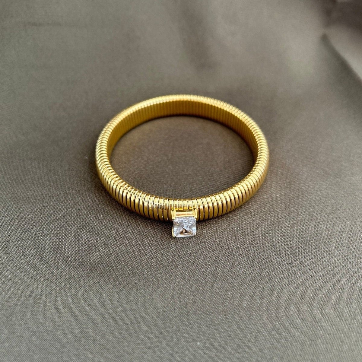 Serenity CZ Gold Bracelet - HOUSE OF SHE