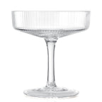 Set Of 4 Ripple Ribbed Champagne Coupe Glasses By Prosecco Mimosa Sherbet Sparkling - HOUSE OF SHE