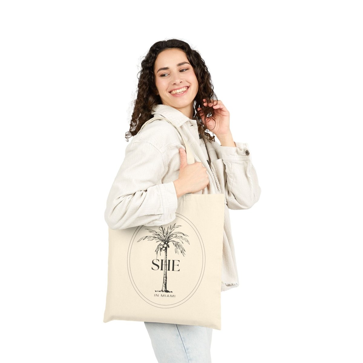 She Miami Canvas Tote Bag - HOUSE OF SHE