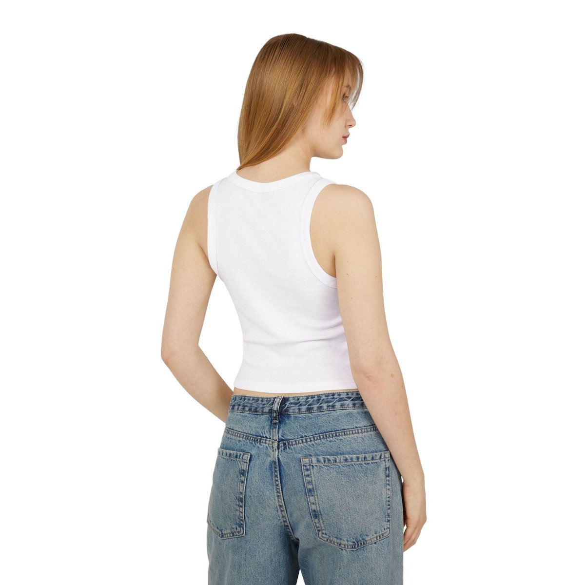 She. Women's Micro Rib Racer Tank Top - HOUSE OF SHE