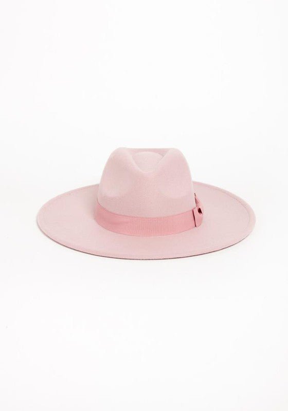 Sia Brim Ribbon Fedora Hat - HOUSE OF SHE